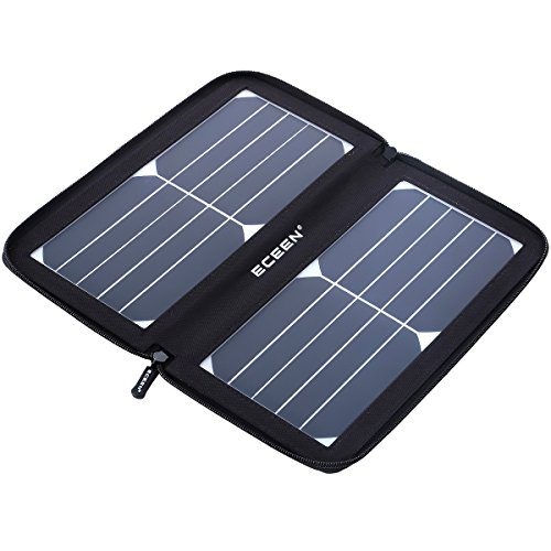 XRQ Solar Backpack Charger 5W Worlds Strongest Water Resistant Solar Panel for Smartphones And All USB-Devices on The Go