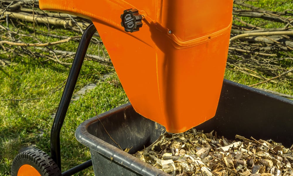 A chipper that's turn wood into mulch