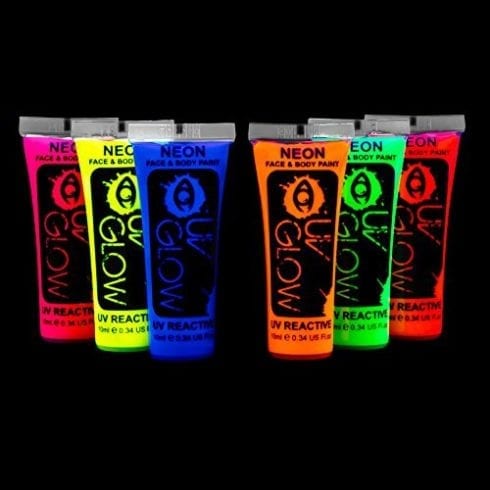 UV Glow Blacklight Face and Body Paint