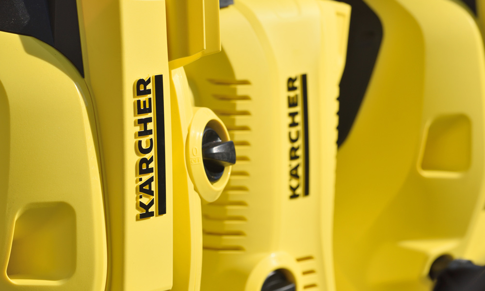 yellow Karcher Pressure Washer
