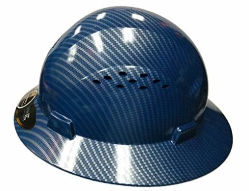 TrueCrest Product HDPE-Hydro Dipped Blue Hard Hat