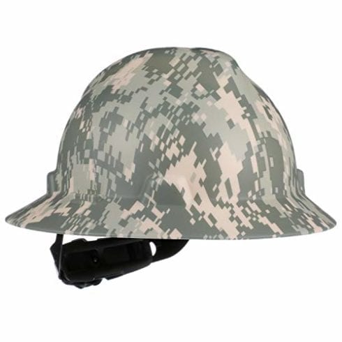 MSA 10104254 V-Gard Slotted Full Brim Hard Hat