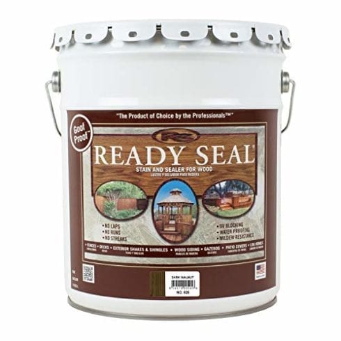 Ready Seal 525 Pail Dark Walnut Exterior Wood Stain and Sealer