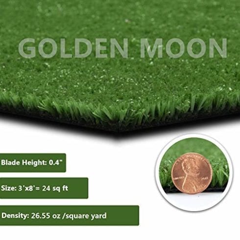 GOLDEN MOON All Green Artificial Grass