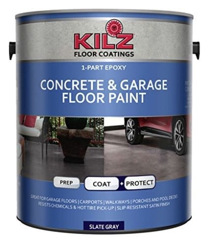 KILZ L377711 Interior/Exterior Concrete and Garage Floor Paint