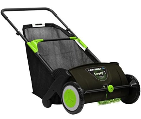Earthwise LSW70021 Leaf & Grass Push Lawn Sweeper
