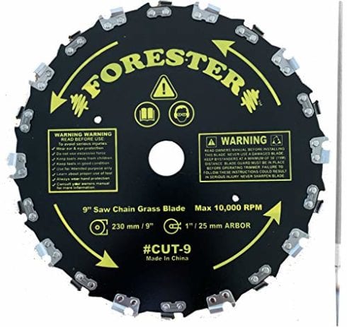 Forester Chainsaw Tooth 9″ Brush Blade