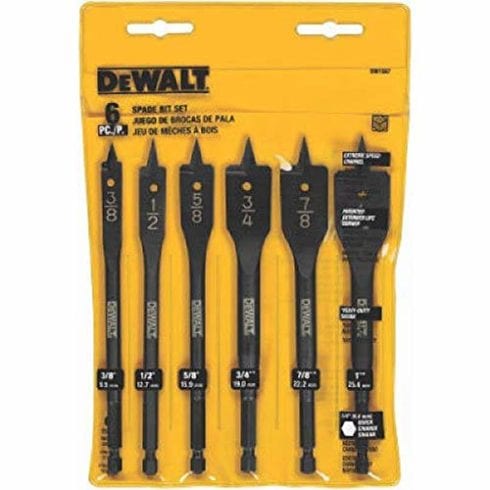 DEWALT DW1587 Spade Drill Bit Set