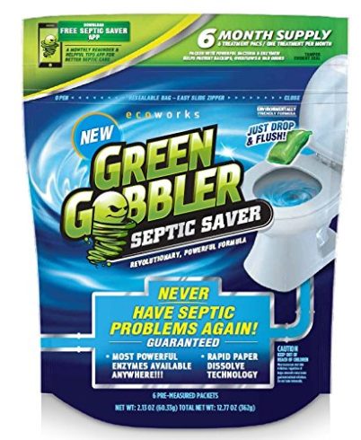 Green Gobbler SEPTIC SAVER Bacteria Enzyme Pacs